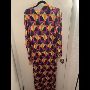 Long colorful Bodycon dress